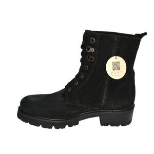 New! LA CANADIENNE Jacques Waterproof Hiker Lug Boot Black Suede Size 10 DD524